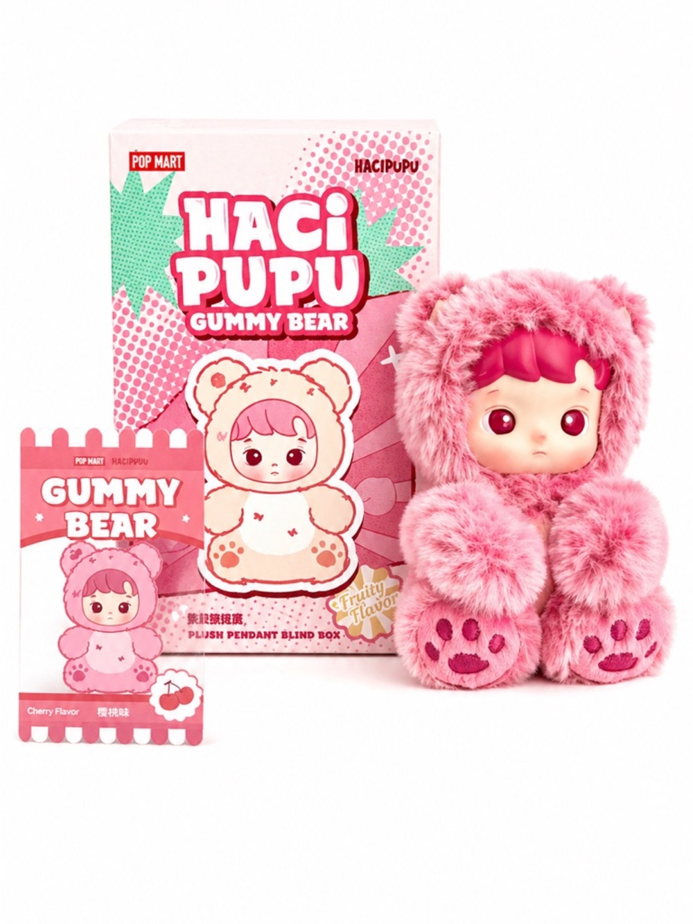 POP MART HACIPUPU Gummy Bear – Cherry